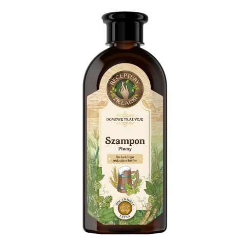 Receptury Zielarki Szampon piwny wzmacniająco-kondycjonujący 350 ml