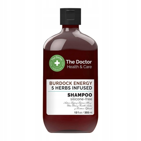 THE DOCTOR Szampon do włosów ENERGIA ŁOPIANU i 5 ZIÓŁ 355 ml