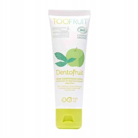 TOOFRUIT Pasta do zębów dla dzieci bez fluoru 60 g