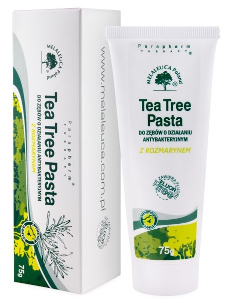 Tea Tree Antybakteryjna pasta do zębów z rozmarynem (bez fluoru) 75 g